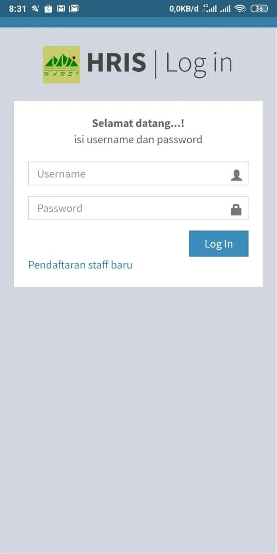 Warsi HRIS screenshot